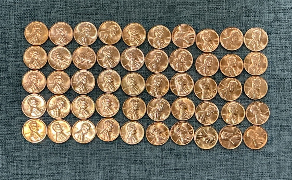 1972-D Uncirculated Roll Lincoln Memorial Cents