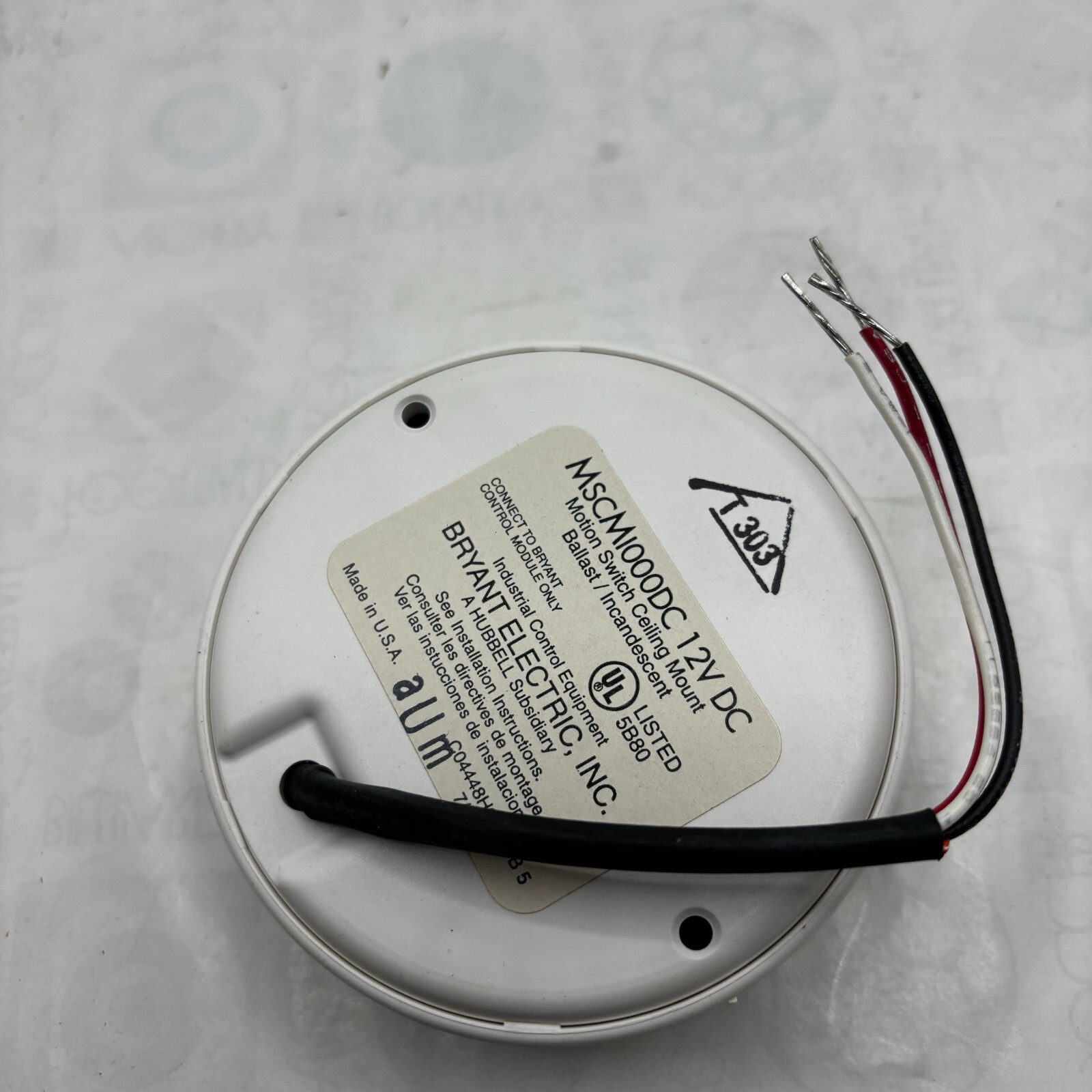 BRYANT MSCM1000-DC MOTION SWITCH ⭐