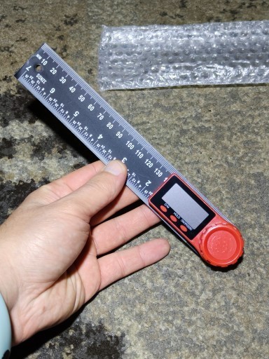 1 Digital Goniometer 200mm Lock Angle Measurement Ring Ruler (Foreign Shipping