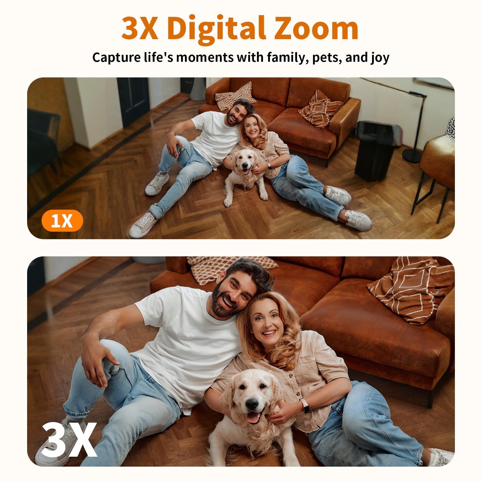5G Indoor Camera for Home Security, 2K Security Camera, Small, Black