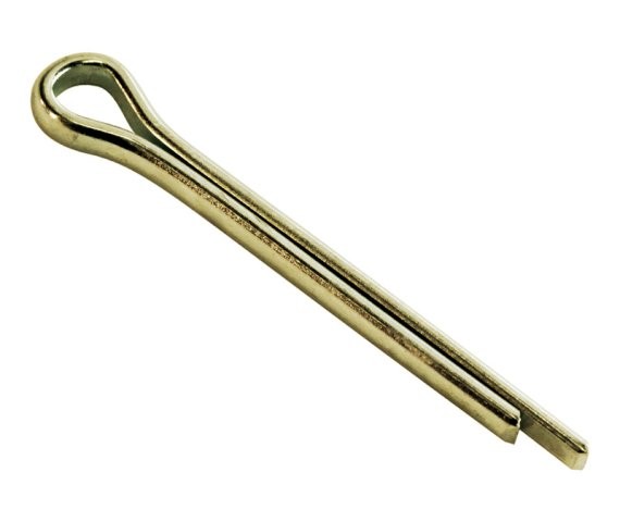 Cotter Pin 5/32 x 1 Carbon Steel Zinc Yellow (500 Pieces)