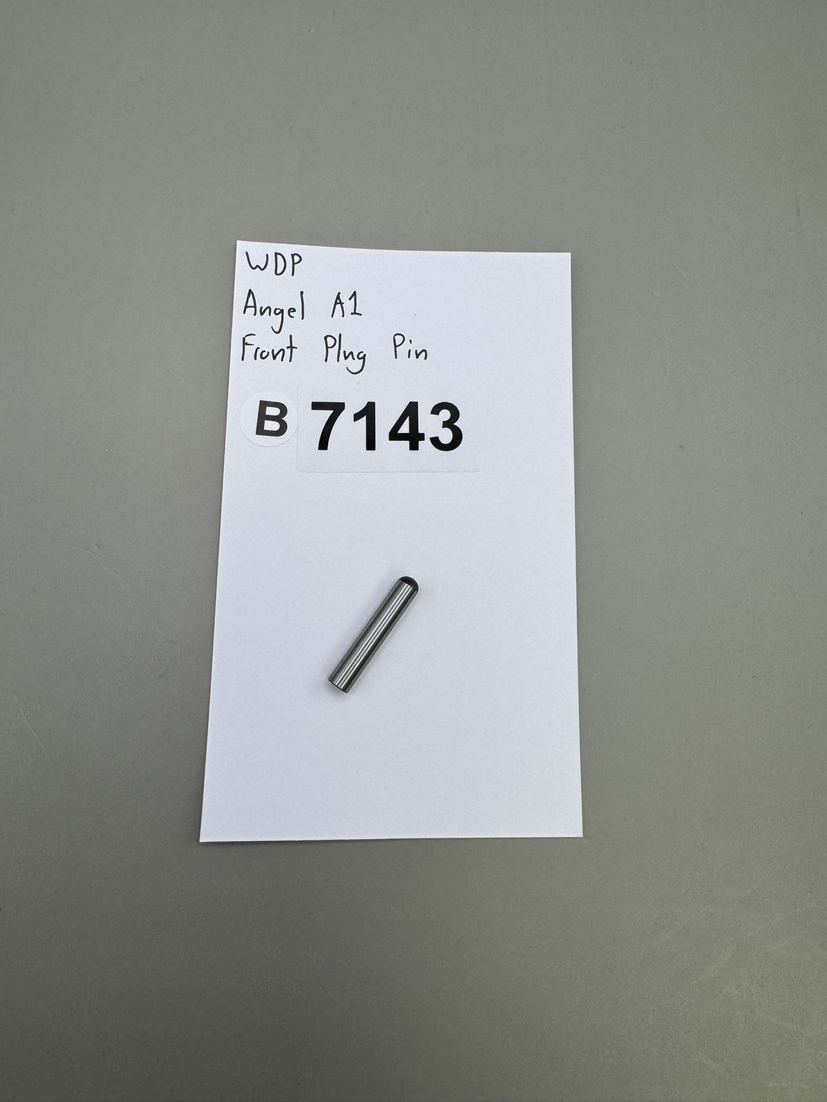 WDP Angel A1 Front Plug Pin Steel