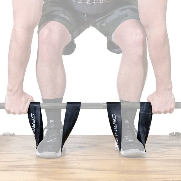 Serious Steel Fitness 20" Deadlift Bands - Pair, #5 Black (50-140 lbs)