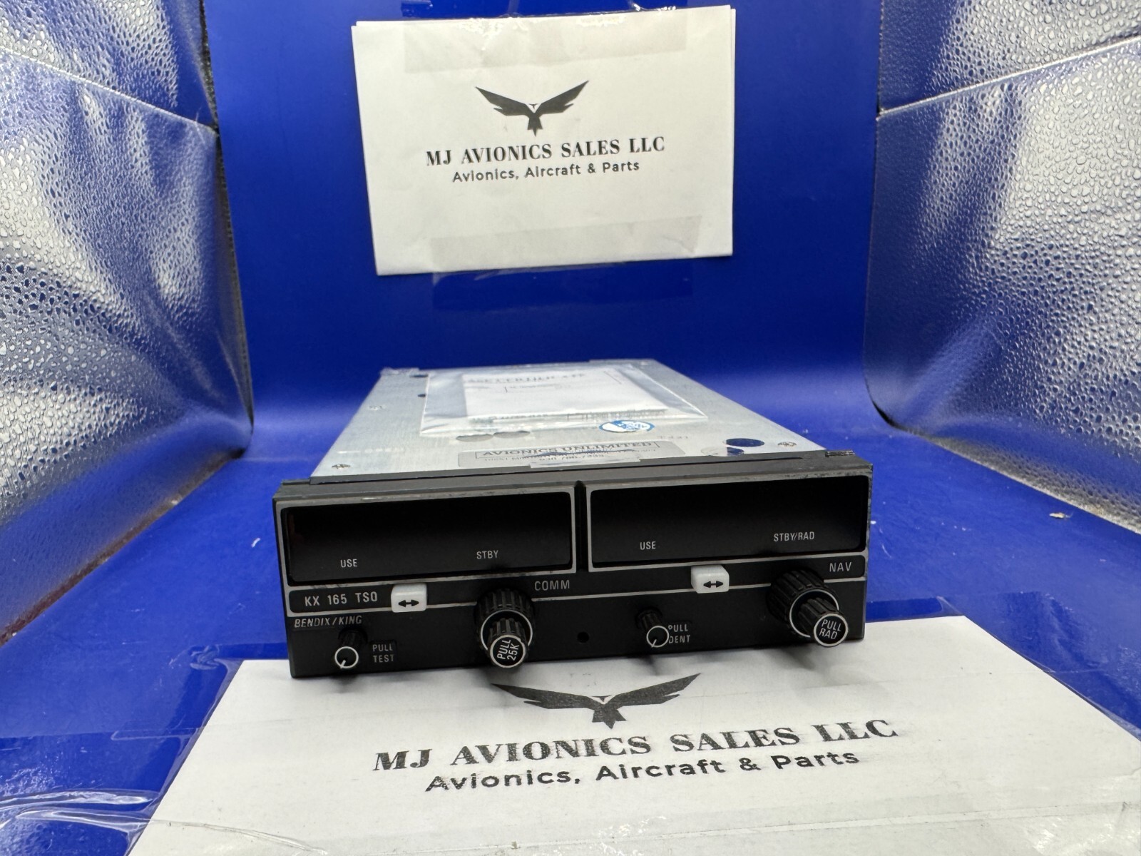 BENDIX/KING KX 165 P/N 069-1025-21 14 VDC WITH GLIDE/SLOPE WITH FAA FORM 8130-3