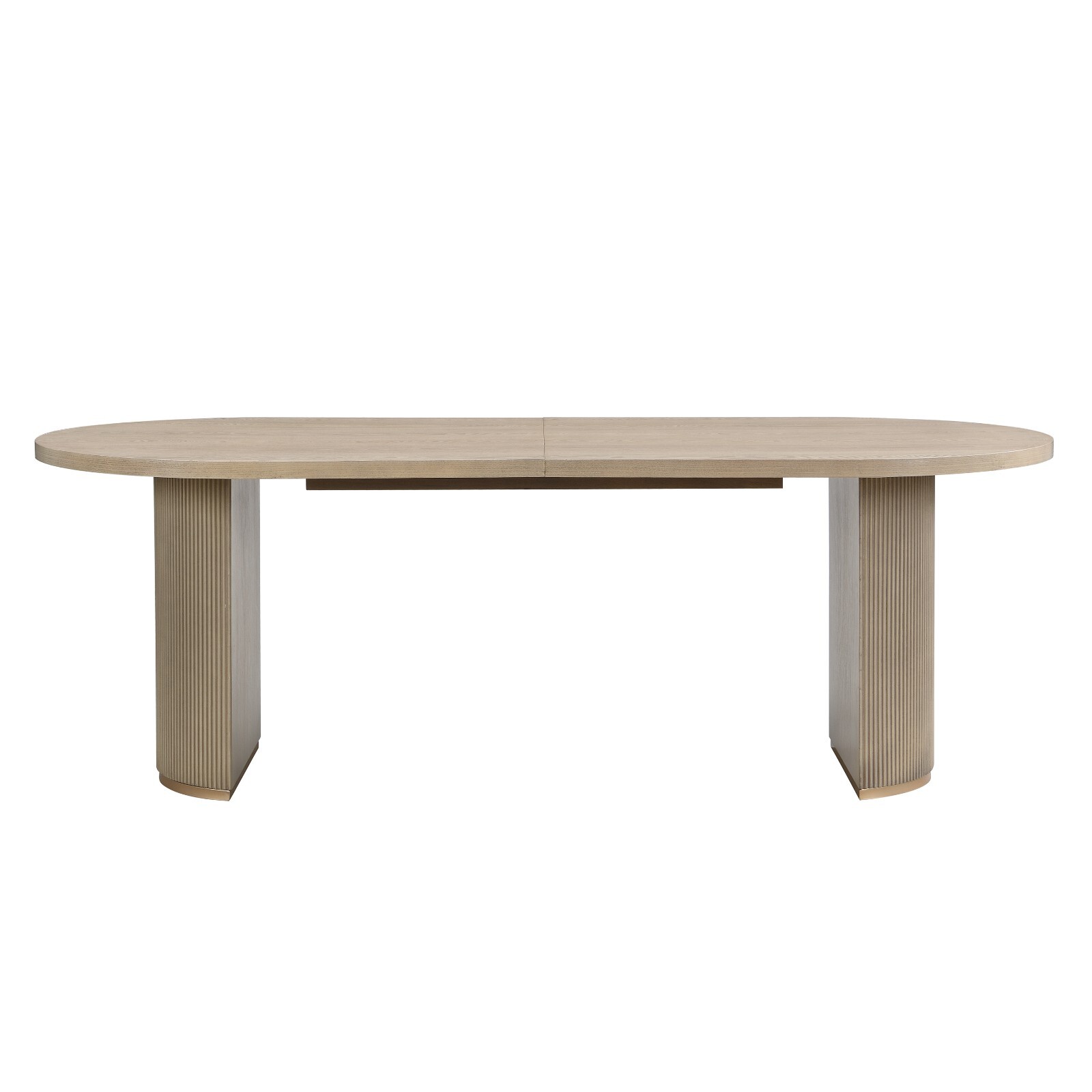 Modern Rustic Oval Dining Table for 6 – 88" Wood Table with Double Pedestal Base