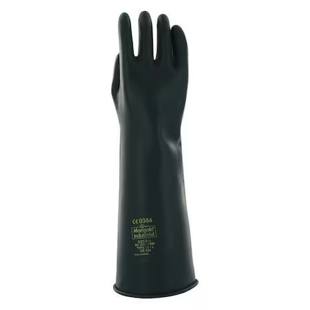 Ansell 87-104 Chemical Resistant Gloves, Natural Rubber Latex, 17 In L, 47 Mil,