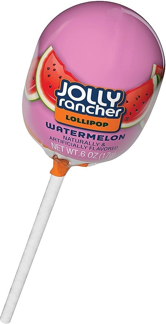 JOLLY RANCHER Round Lollipops, Assorted Fruit Filled Pops, Bulk Candy (2 Pounds)