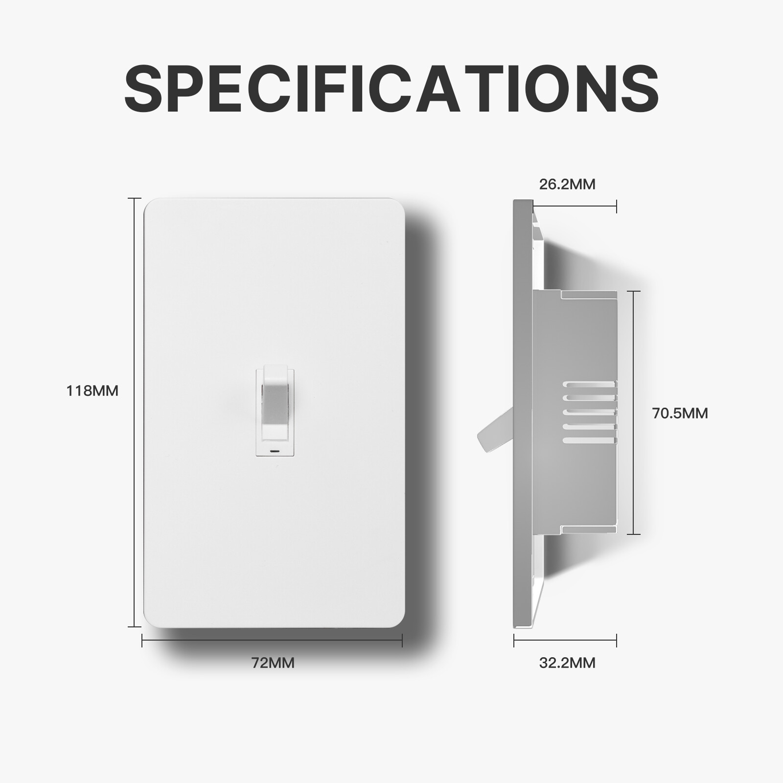MOES WiFi Smart Toggle Light Switch 3 Way Wall Switch Alexa Google APP Remote