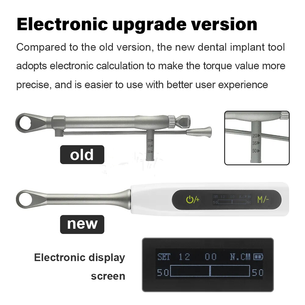 Dental Electric Implant Kit Abutment Tool Wrench 10-40Ncm Driver Universal po
