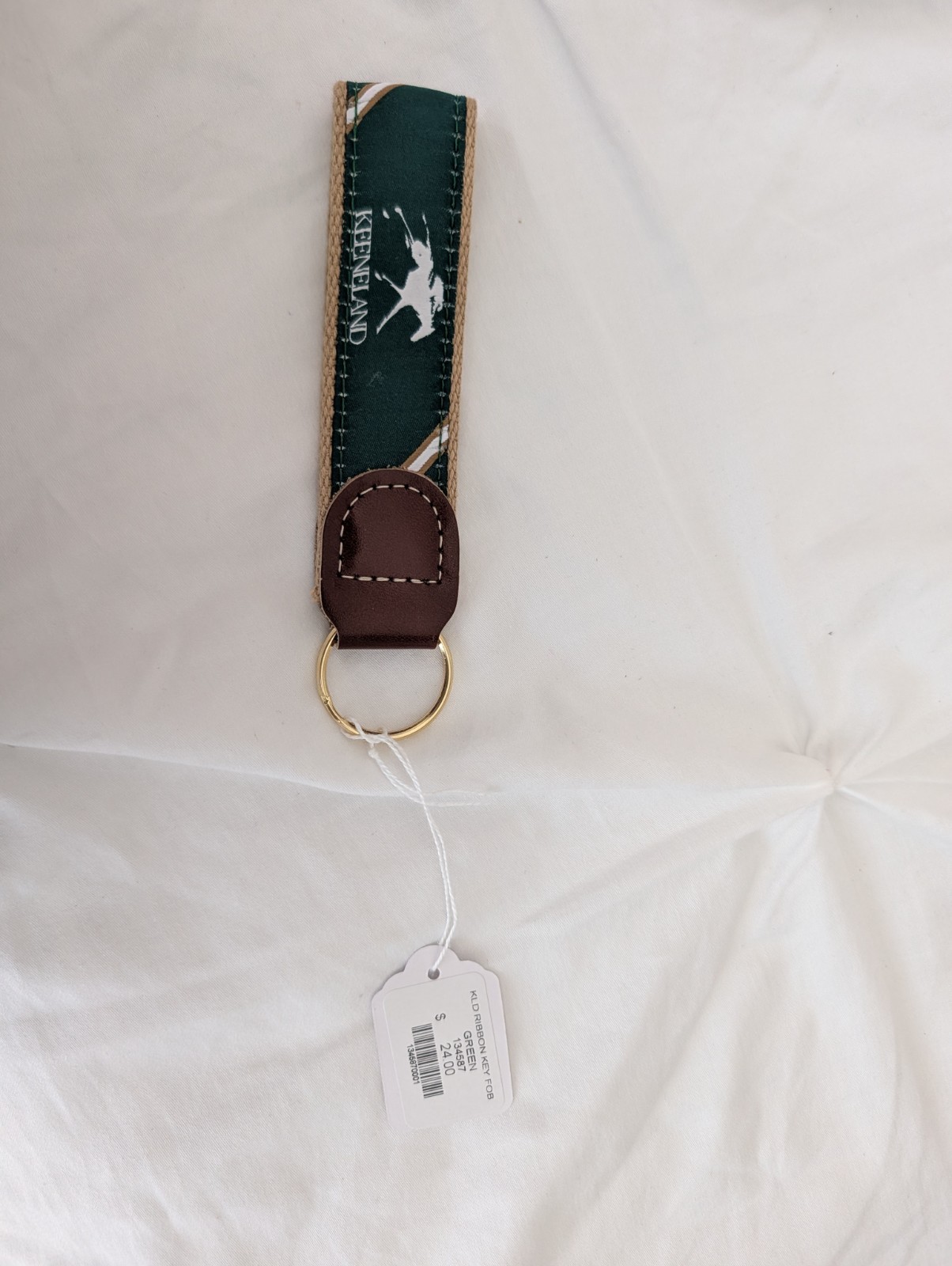 Keeneland Ribbon Keychain - New