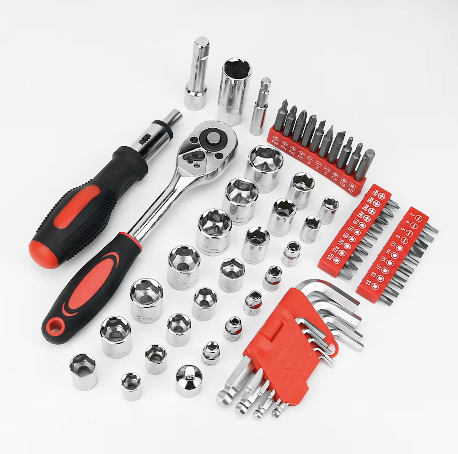 198PCS Tool Set with combination wrench Screwdriver 4 types pliers