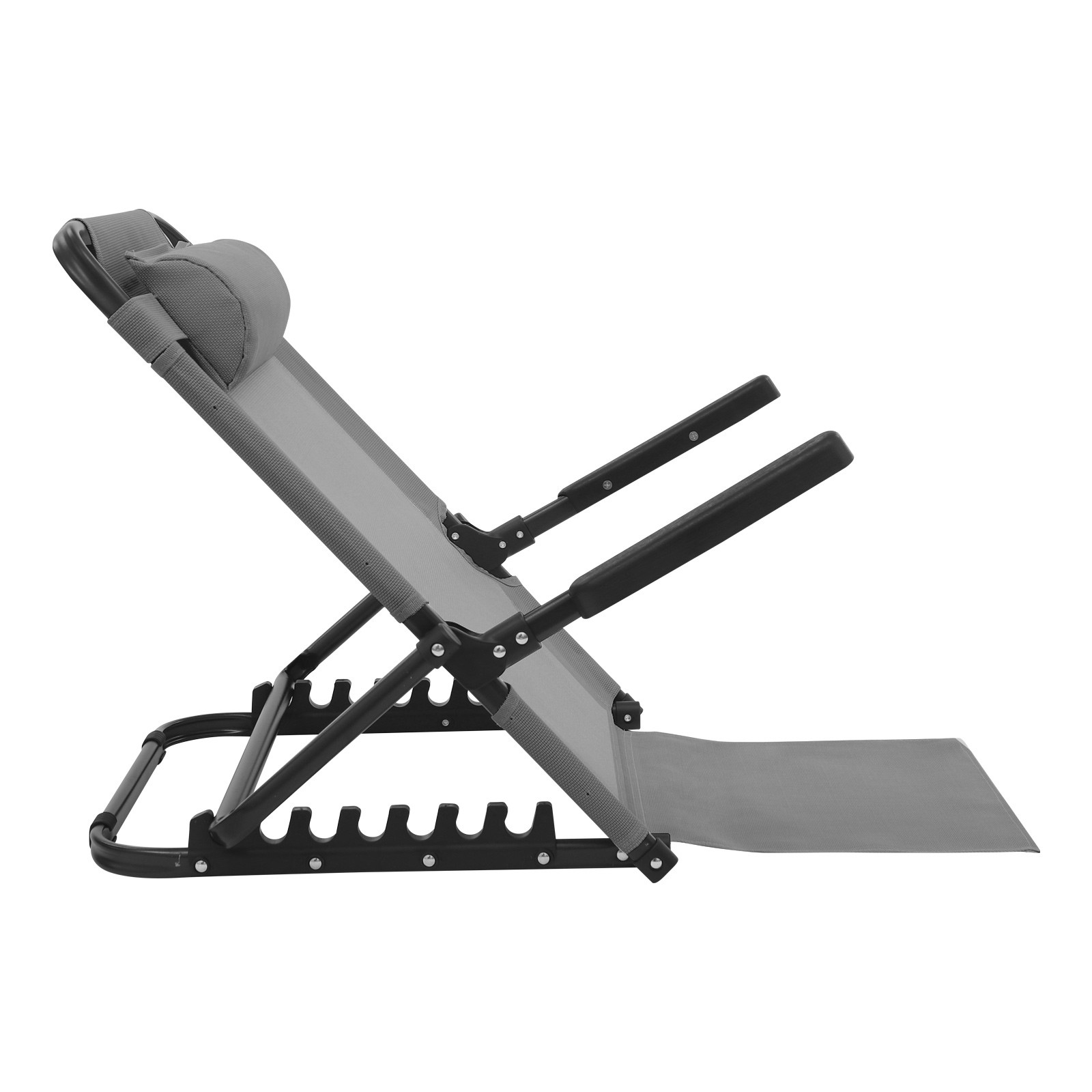 Adjustable Lifting Bed Backrest W/Armrest 8 Gears Backrest Support 40-90° 150kg