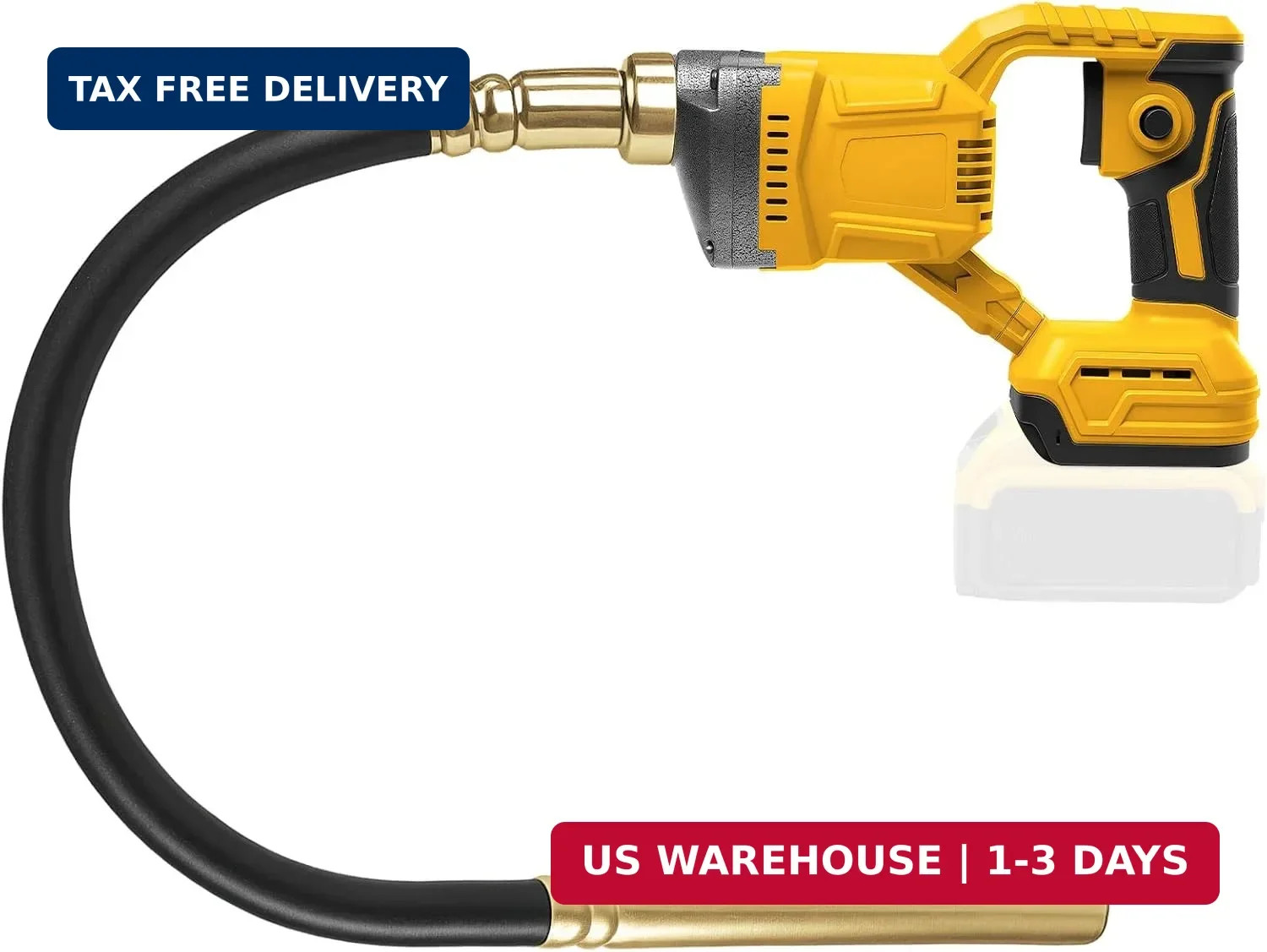 Cordless Concrete Vibrating Tool for Dewalt 20V Battery, 600W Brushless Concrete