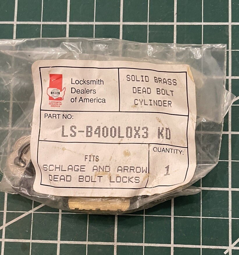 Deadbolt Rekey Locksmith LSDA Conversion Fits Lockwood Cylinder L4 New 2 Keys