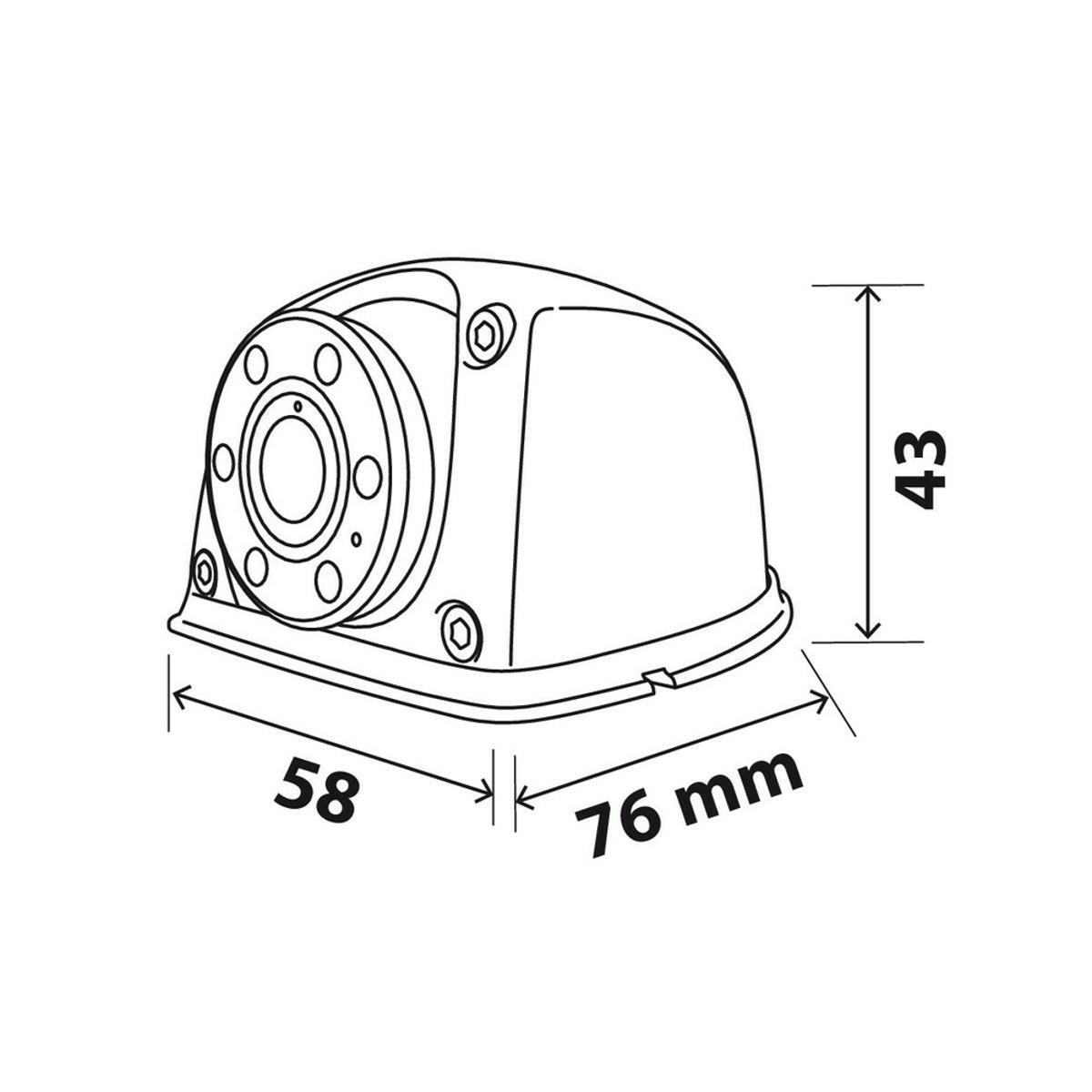 T3 TELECAMERA TELECAMERA LATERALE A COLORI CON SENSORE 1/3 INCH CMOS HD