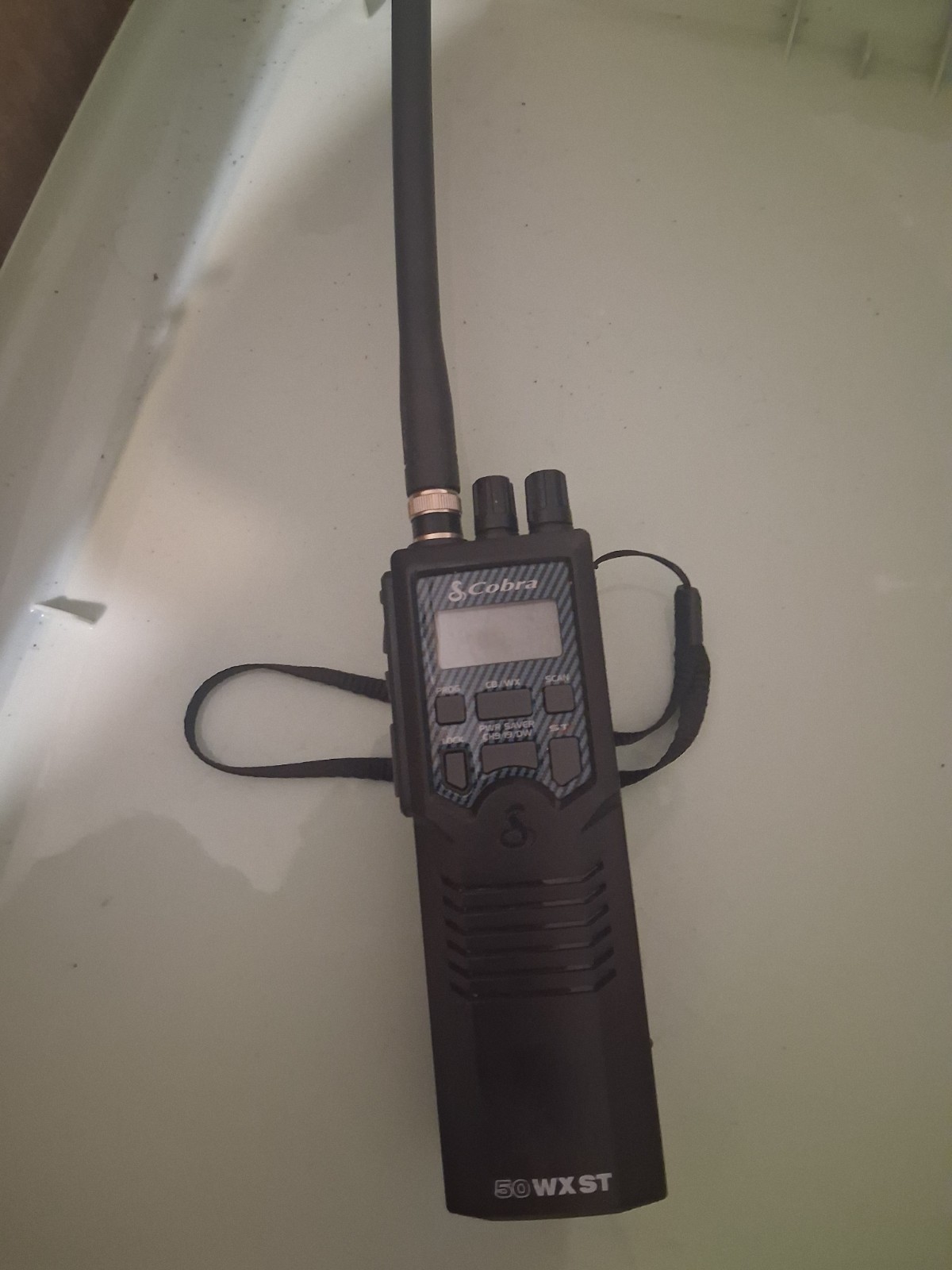 Cobra HH50WXST Handheld CB Radio 4 Watt NOAA Emergency 40 Channel Black Noise