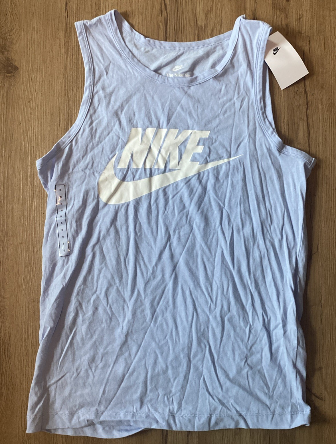 NIKE MENS SPORTSWEAR ICON FUTURA TANKTOP SIZE SMALL LIGHT BLUE $25
