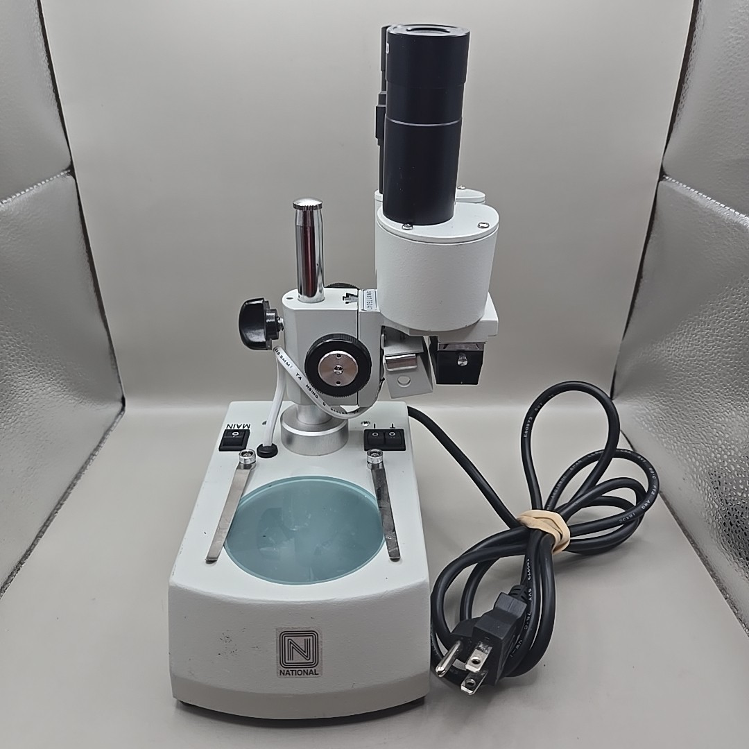 National Stereo Microscope Model 400TBL W10X/20- 3 Lighting Options *WORKS