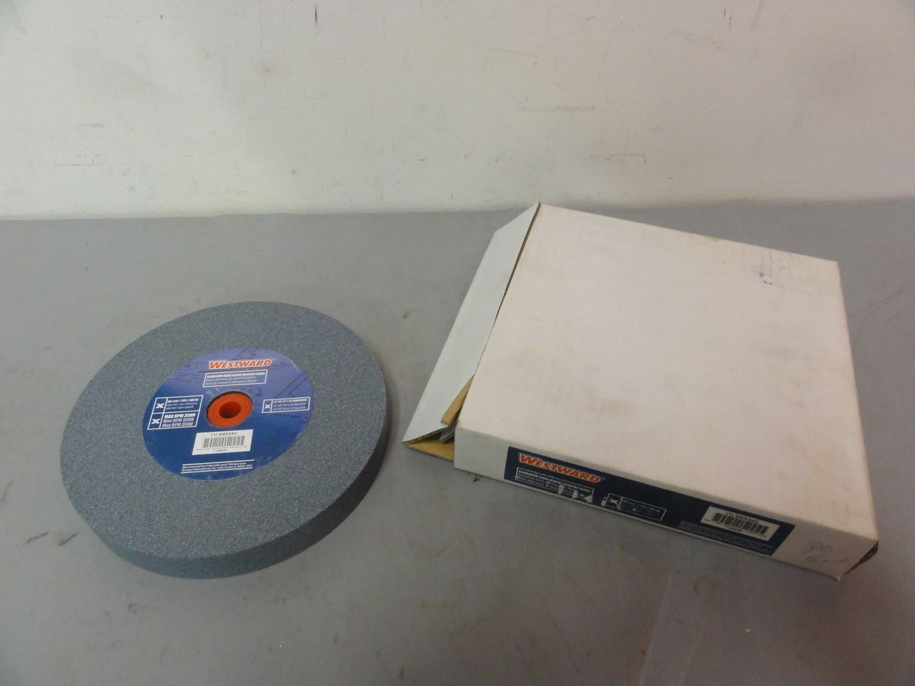Westward 6NX24C Aluminum Oxide Bench Grinding Wheel- Brand New (Open Box)