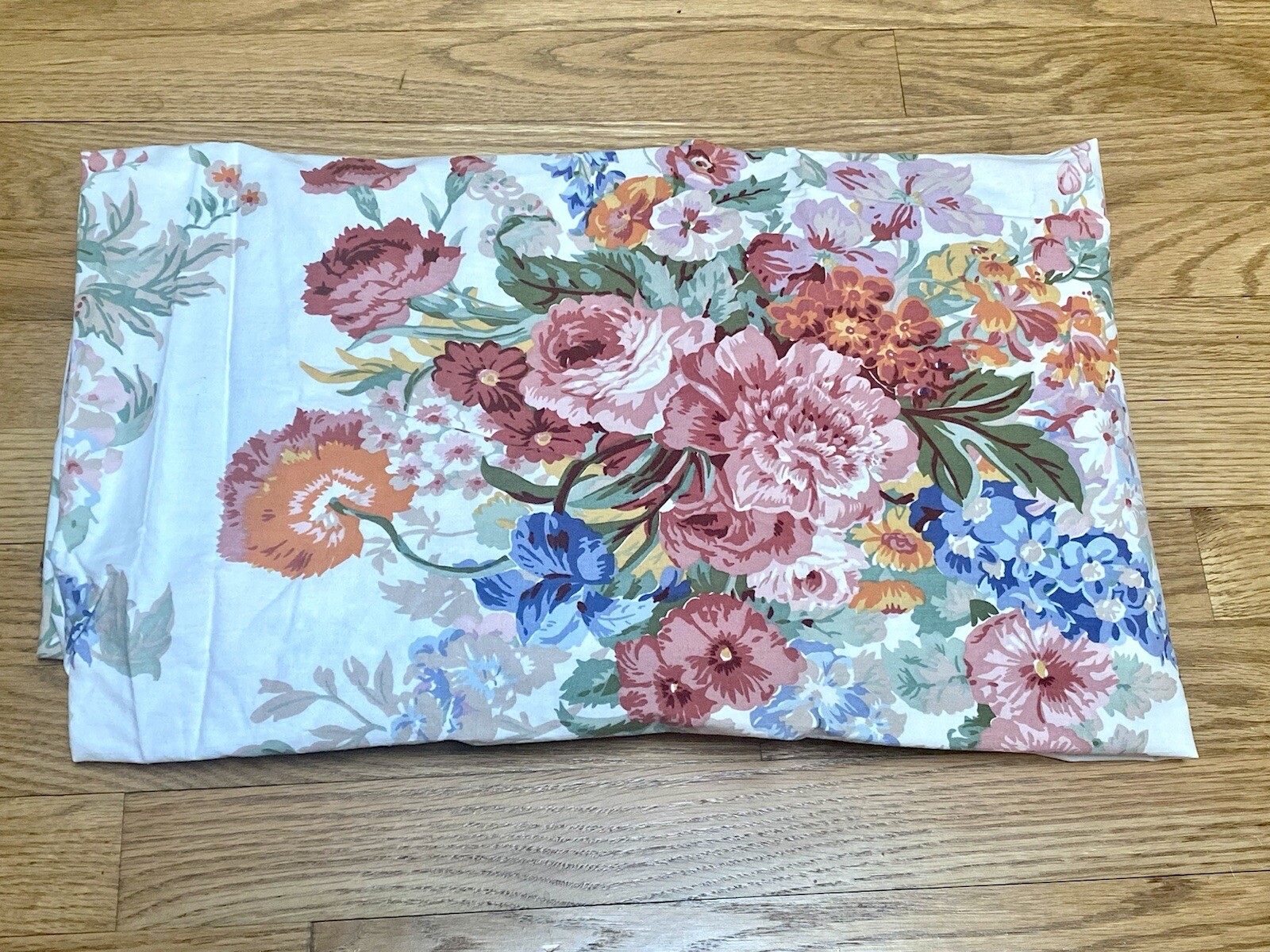 Vintage RALPH LAUREN South Hampton Beach House Twin Fitted Sheet Made In USA