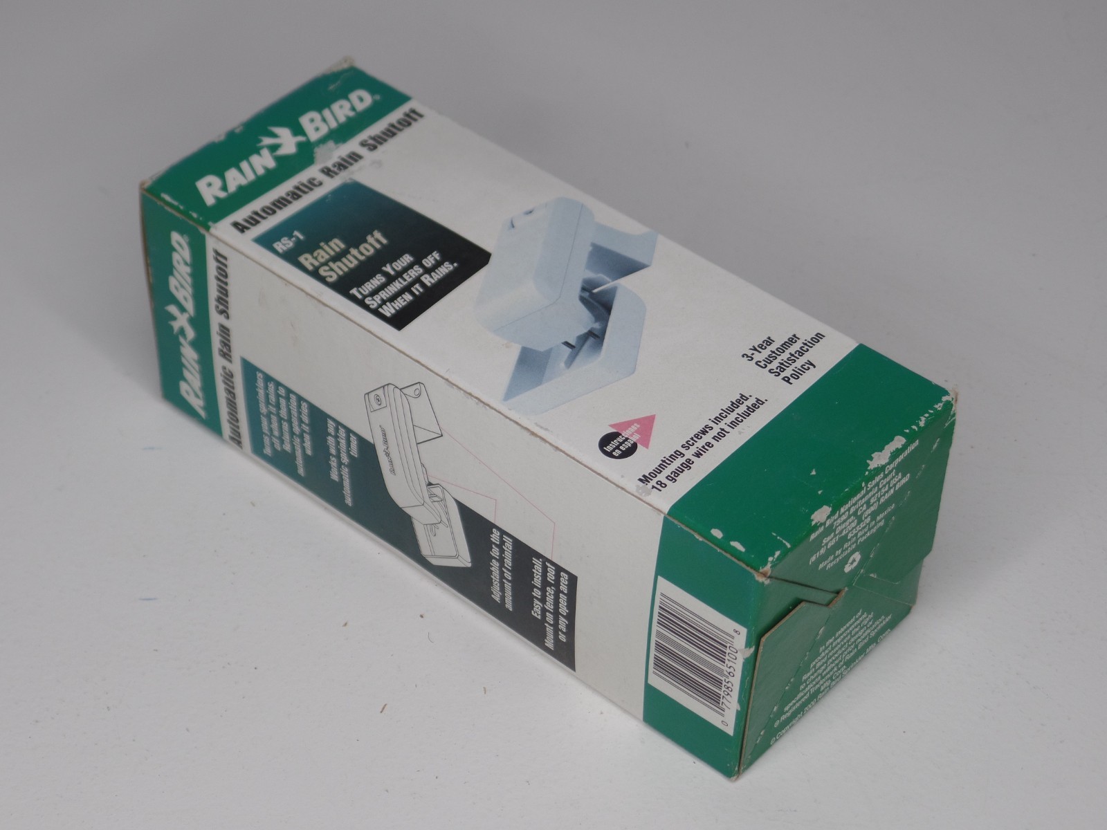 Rain Bird Automatic Rain Shutoff Wired Rain Sensor with Bracket Model RS-1 New