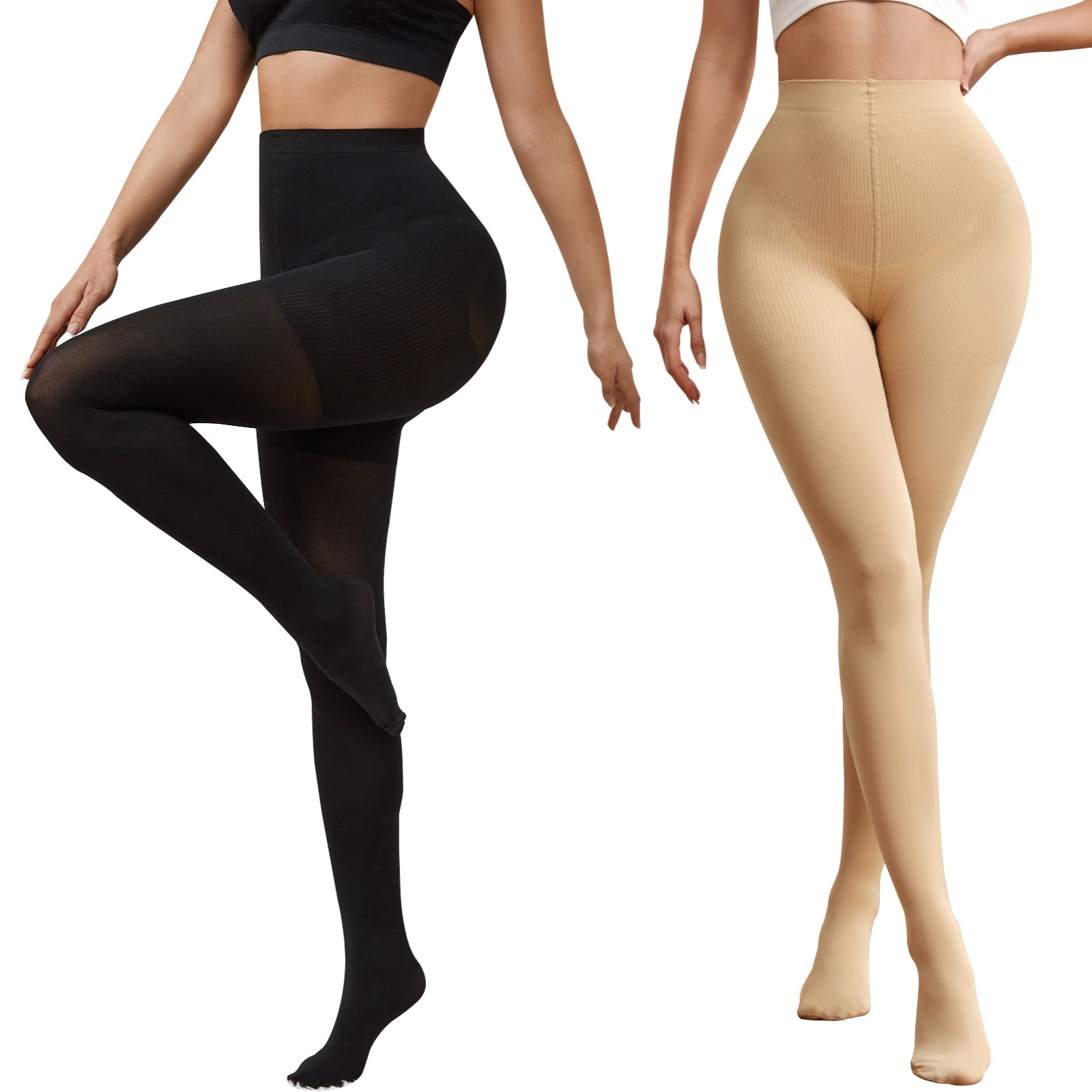 Women's Compression Pantyhose Closed Toe High Waist Support Stockings 15-20mmHg
