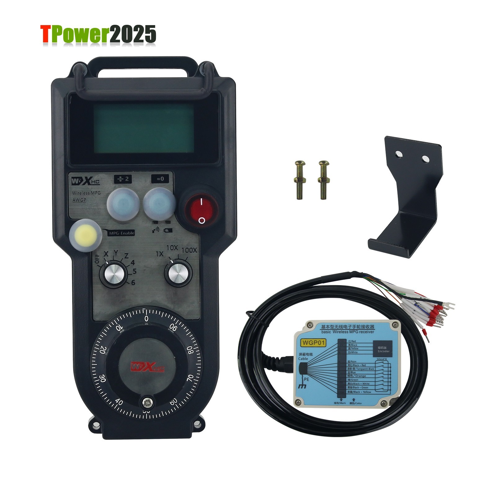 AWPG 5-Axis CNC Wireless MPG Handwheel 25PPR Manual Pulse Generator pe66