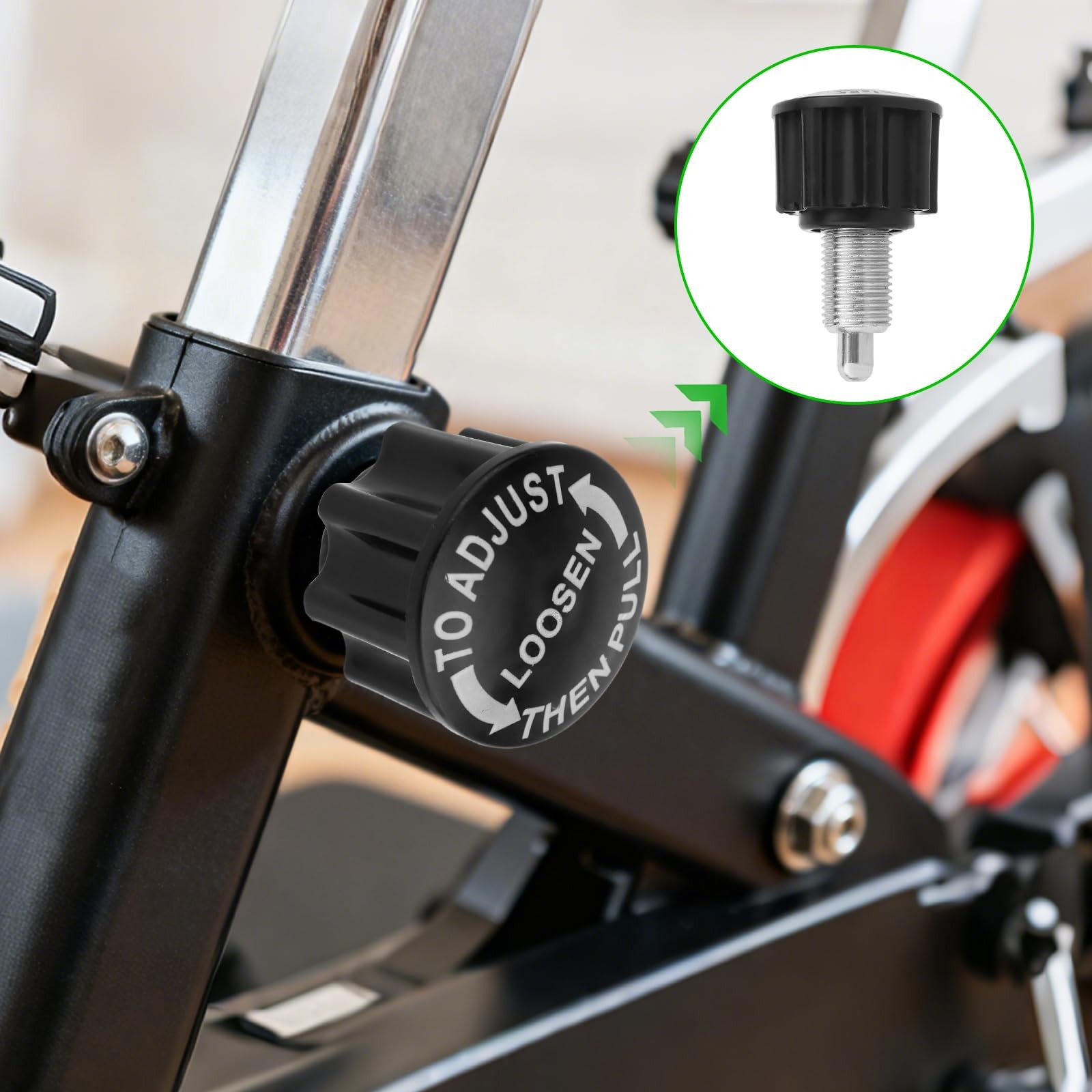 2pcs Pull Pin Knobs, Spin Bike Height Adjusting Knob Exercise Bike Parts for ...