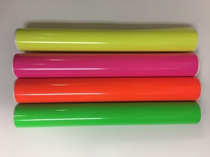 1 Roll Fluorescent Vinyl Orange 15" x 10 Feet  Free Shipping Total 29.99