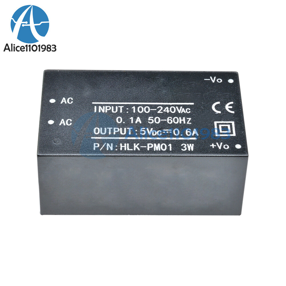 2PCS HLK-PM01 AC-DC 220V to 5V Step-Down Power Supply Module Household Switch