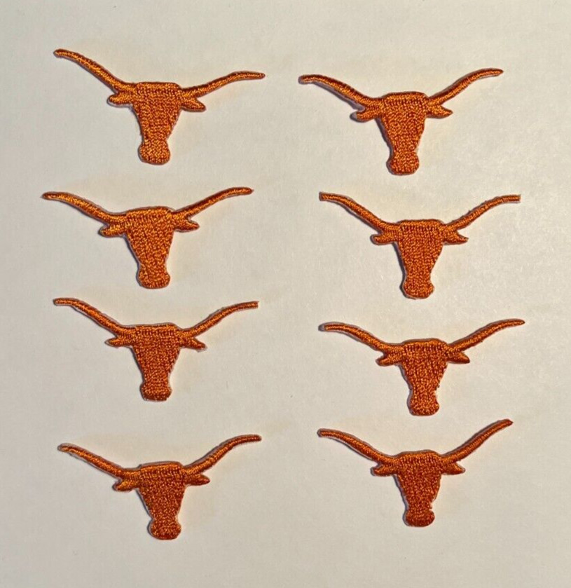 u of t texas  longhorns university of texas iron on patches TX applique UT 8 pcs
