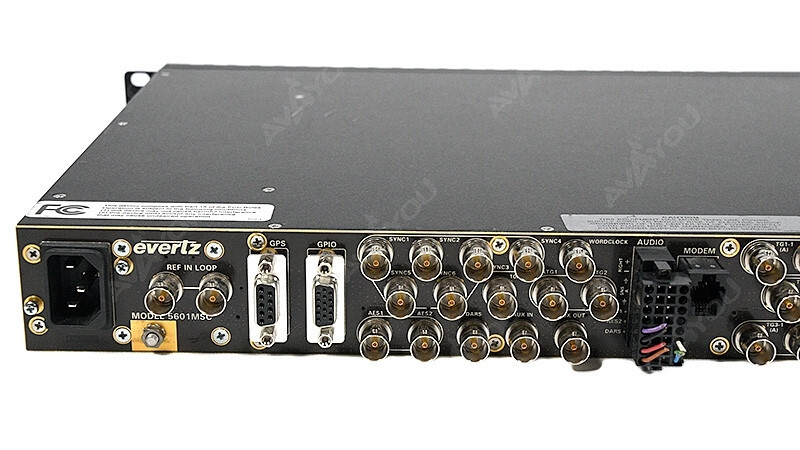 Evertz 5601MSC +2PS +SDTG +HDTG Master SPG Clock Test Generator