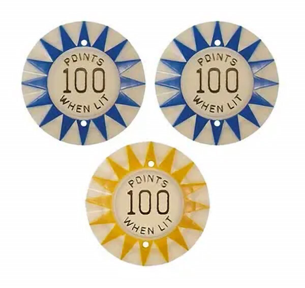 Amigo Pinball Machine POP BUMPER CAP SET