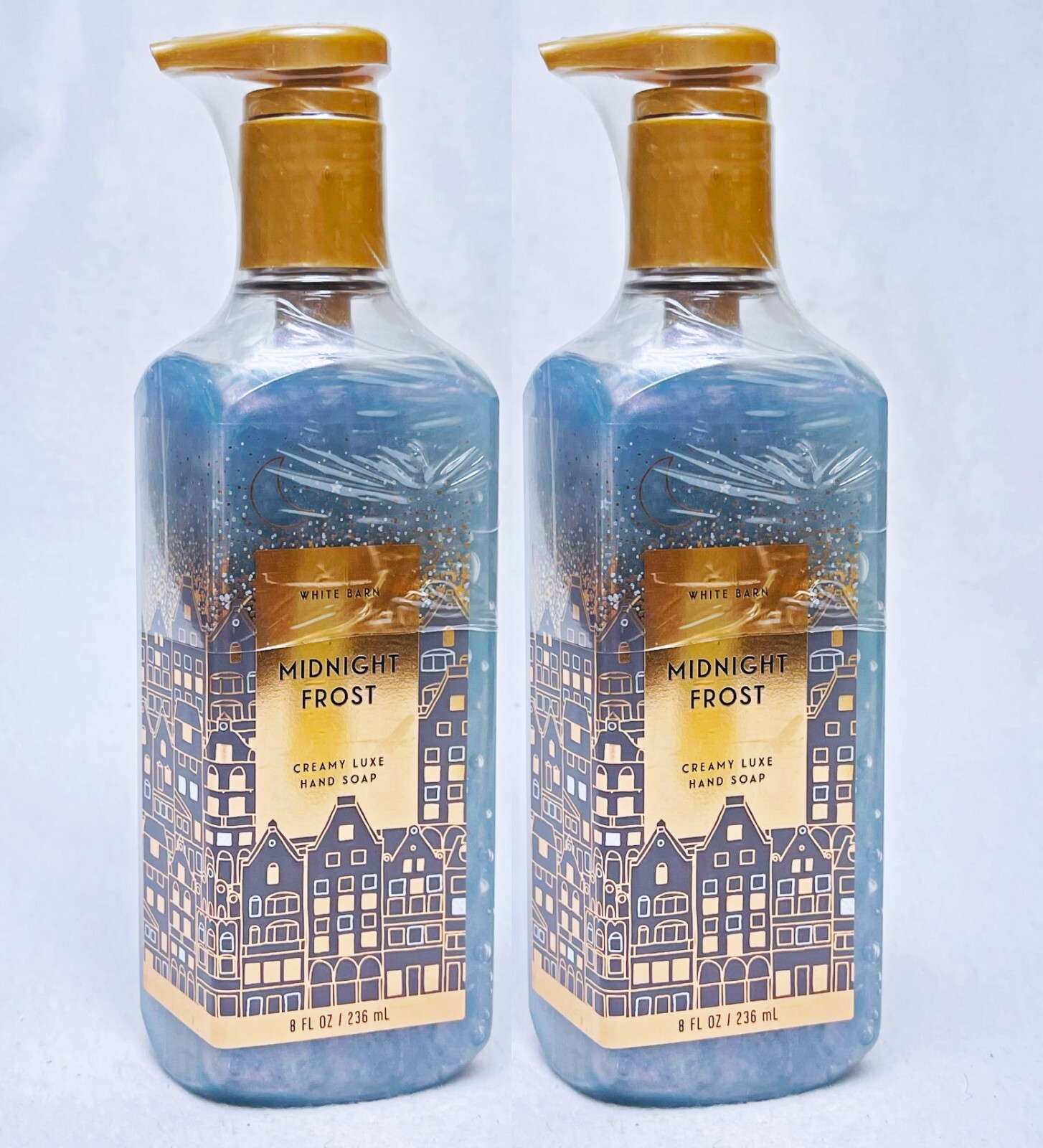 2 Bath & Body Works MIDNIGHT FROST Cleansing Gel Hand Soap 8.0 oz