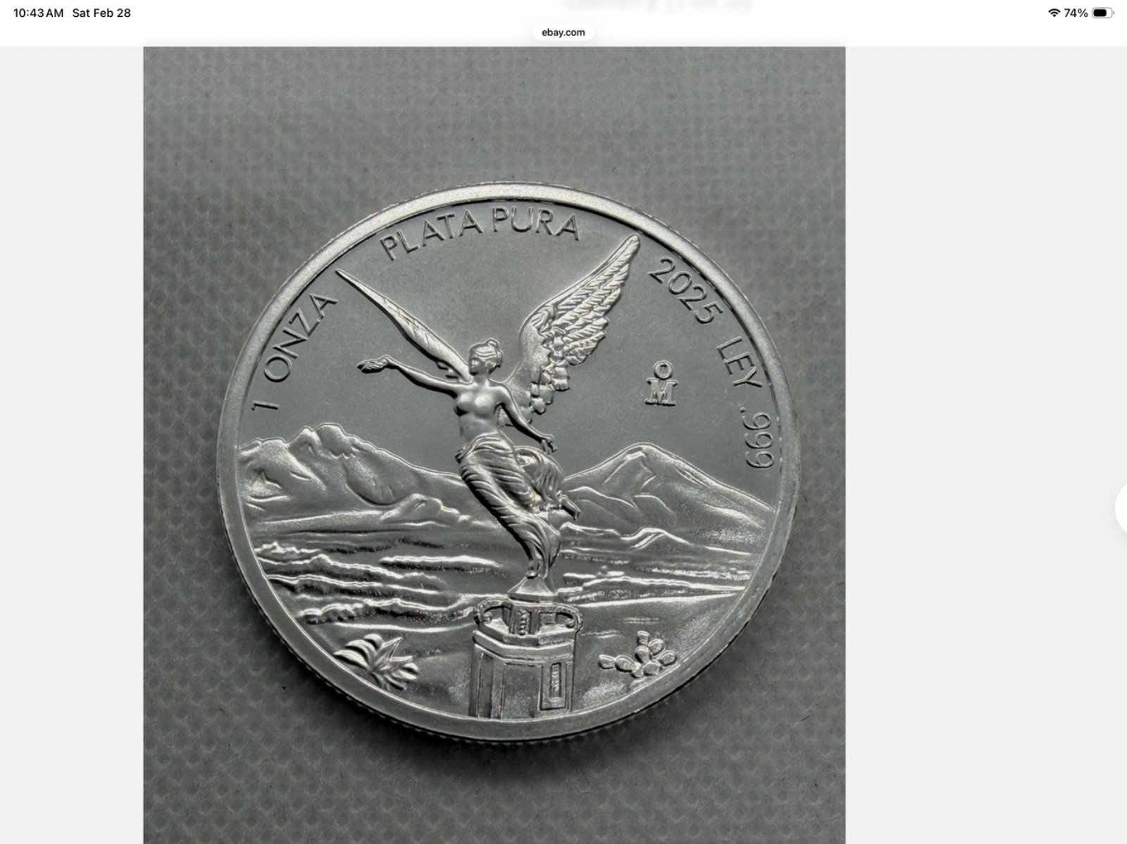 2025 1oz Mexico Libertad INTAGLIO TRIBUTE - 1oz .999 ULTRA RARE WITH MINT MARK