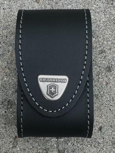 Swiss Army Leather Knife Belt Pouch For Victorinox Swisschamp 4.0521.3, New