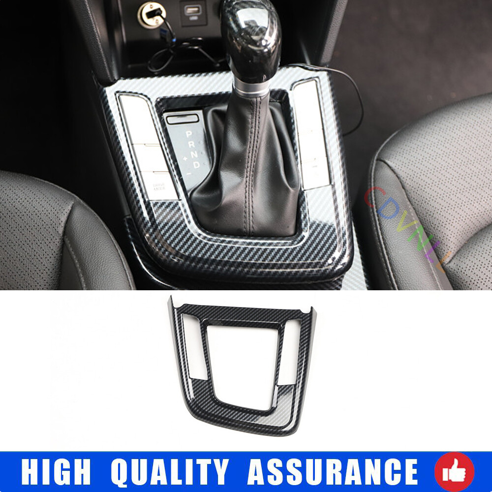 For Hyundai Elantra 2017-2020 Carbon Fiber Central Console Gear Shift Strip Trim