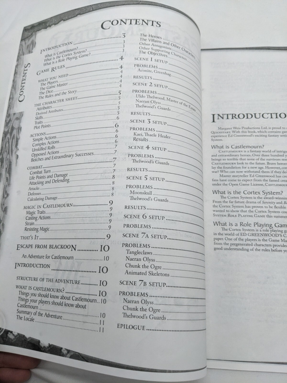 Castlemourn Fantasy Campaign Setting Cortex System Quickstart Rules
