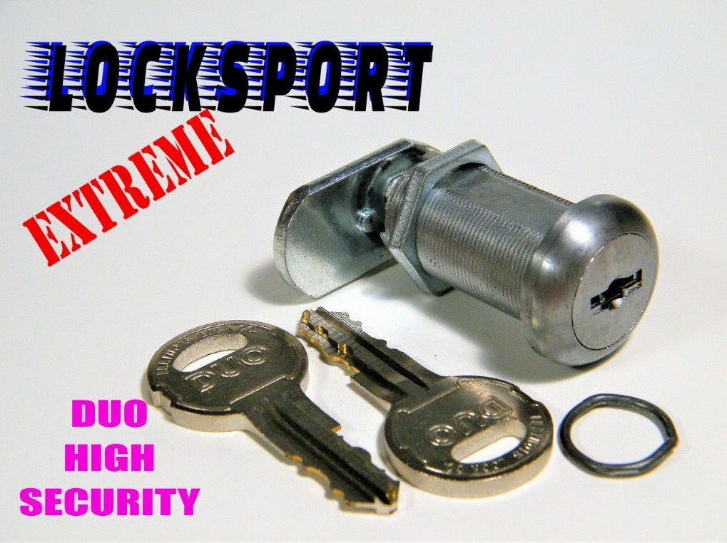 DUO LOCK, HIGH-SECURITY, CAM, MANIPULATING, LOCKSPORT EXTREME, NEW c1993 🔐