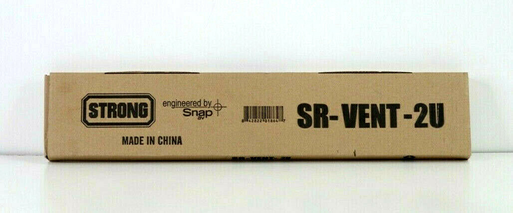 Snap AV/ Strong Vented Blank Panel SR-VENT-2U For Middle Atlantic Racks etc e337