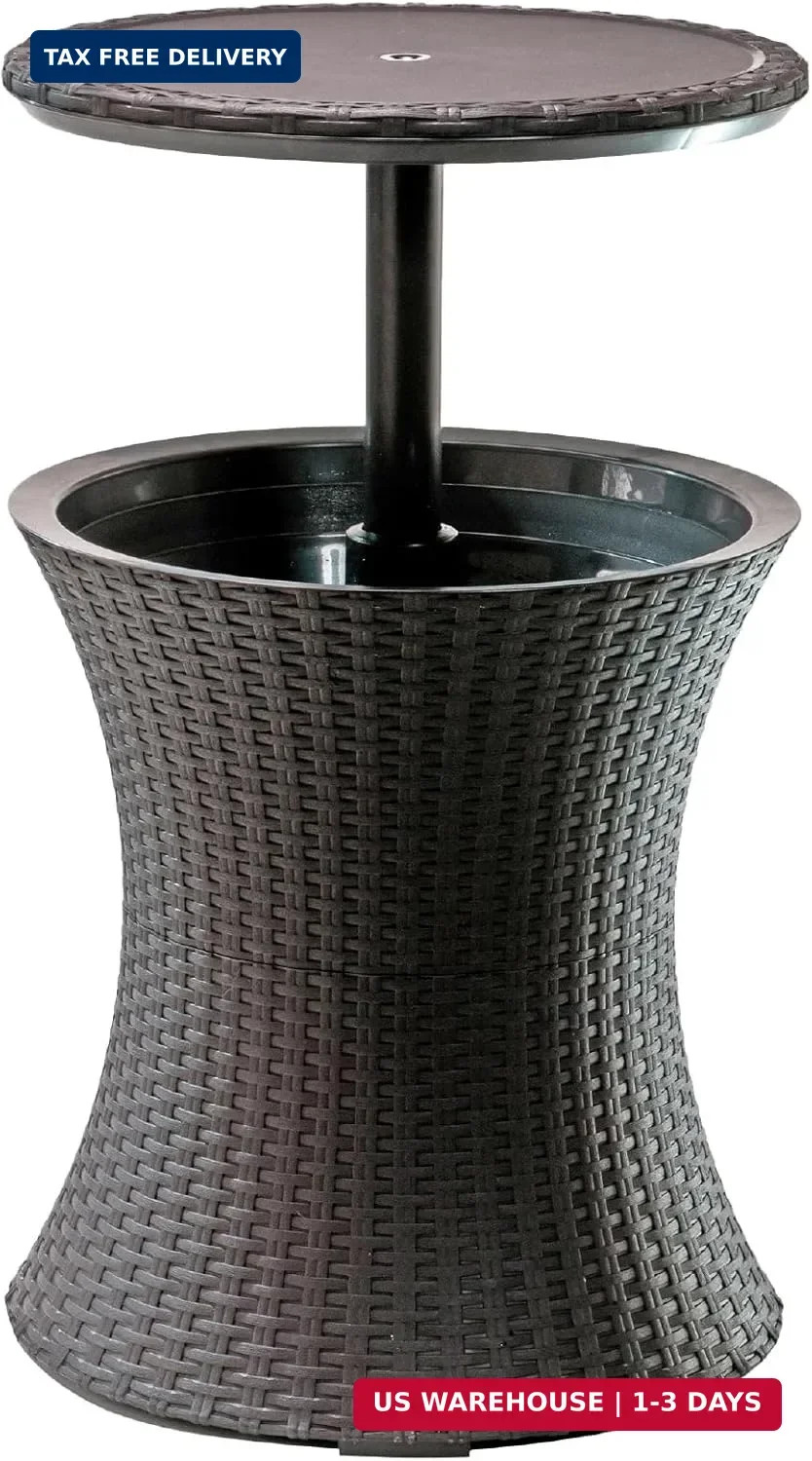Pacific Cool Bar Outdoor Patio Furniture and Hot Tub Side Table with 7.5 G