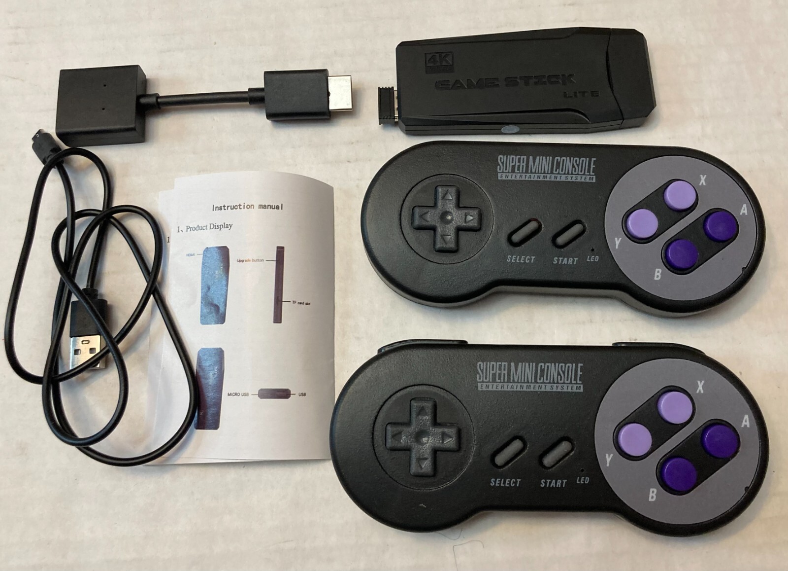 Video Game Console Retro 10000+ Games GameStick Lite 64GB 4K Wireless Controller