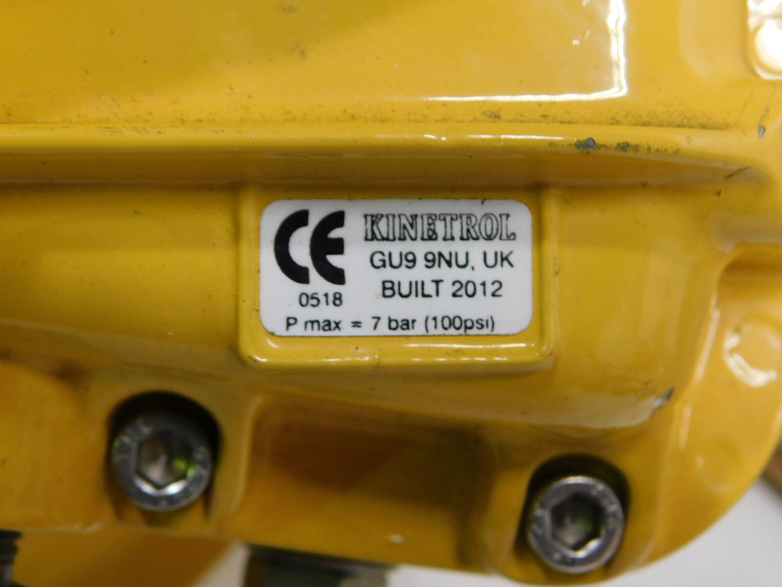 Kinetrol Spring Return Double Acting Actuator 087-100, 087-020