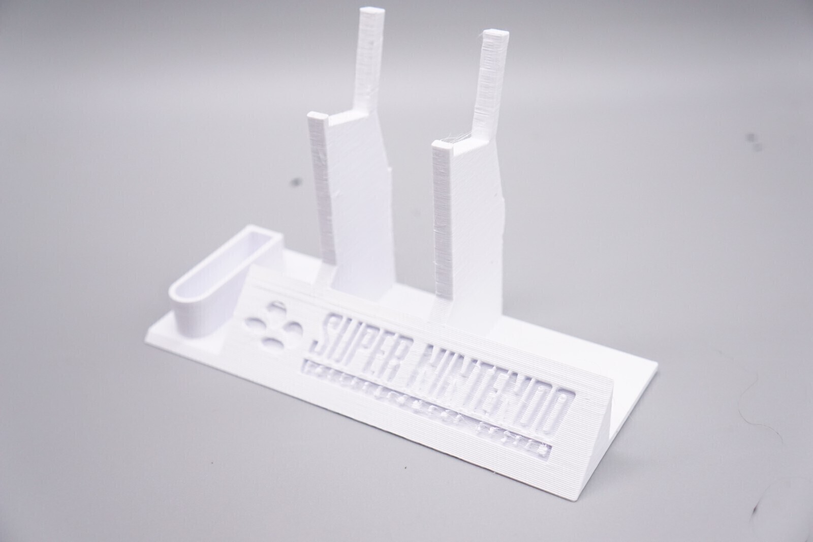 Controller Holder Display for SNES Super Nintendo Controllers *White*
