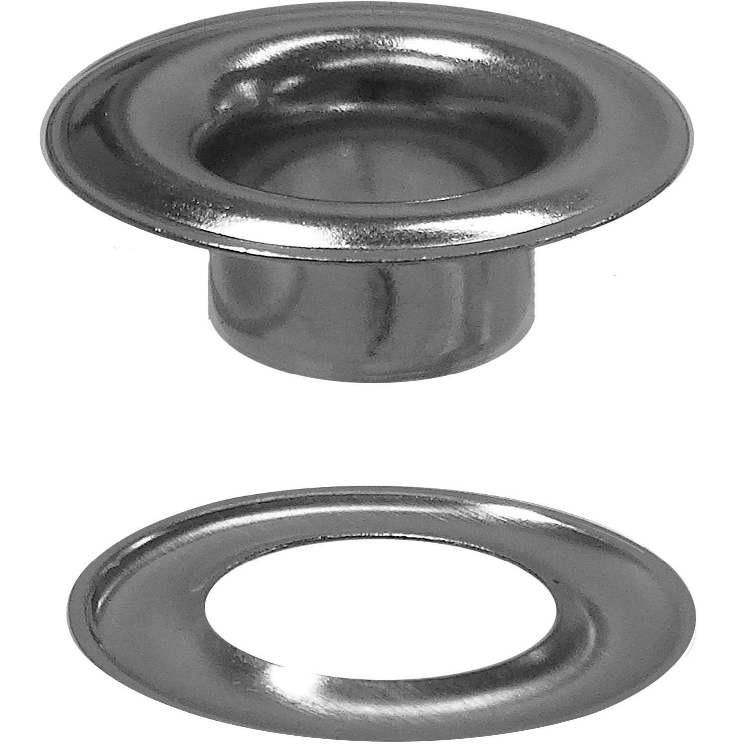 2GWSSM100 Marine Grade Stainless Steel Sheet Metal Grommet & Washer Set, Dura...