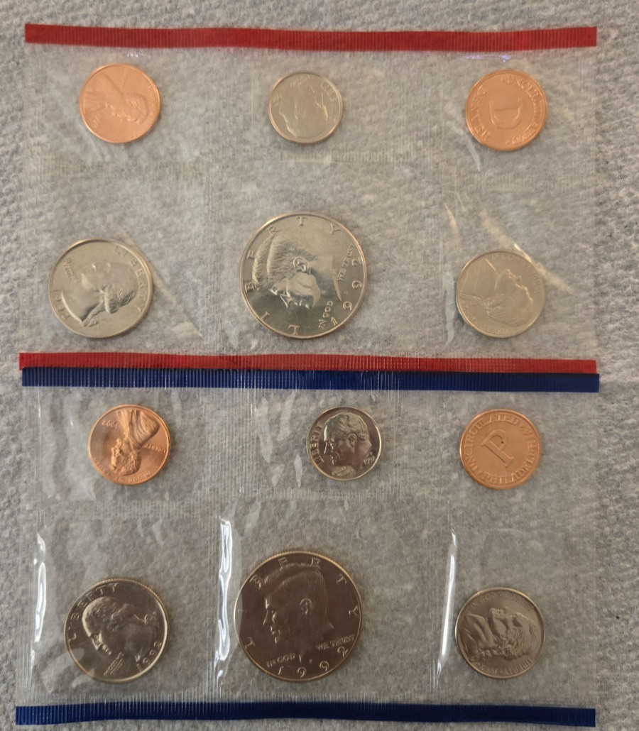 1992 U.S. Uncirculated Mint Set (no envelope) P&D