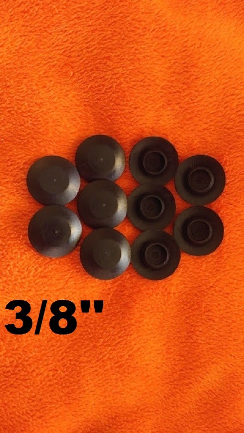 3/8 inch sheet metal auto body plastic panel flush fit fender hole plug qt(10)f