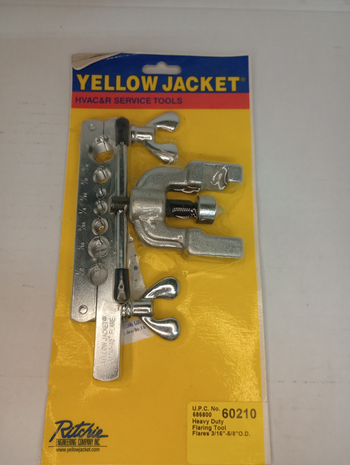 Yellow Jacket Flaring Tool Ritchie engineering (3/16-5/8) 60210 Free Shipping