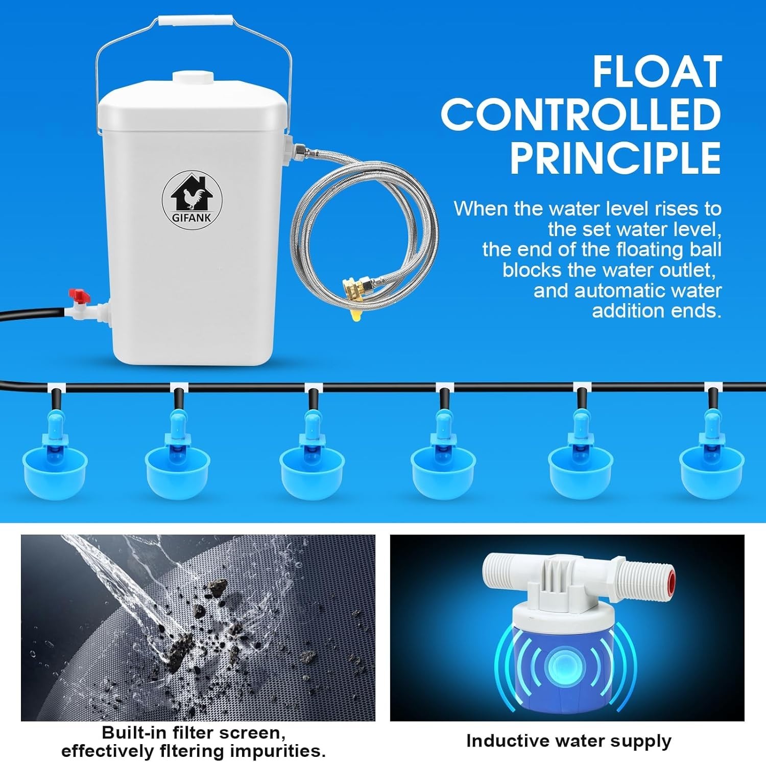 Automatic Chicken Waterer Blue 3G