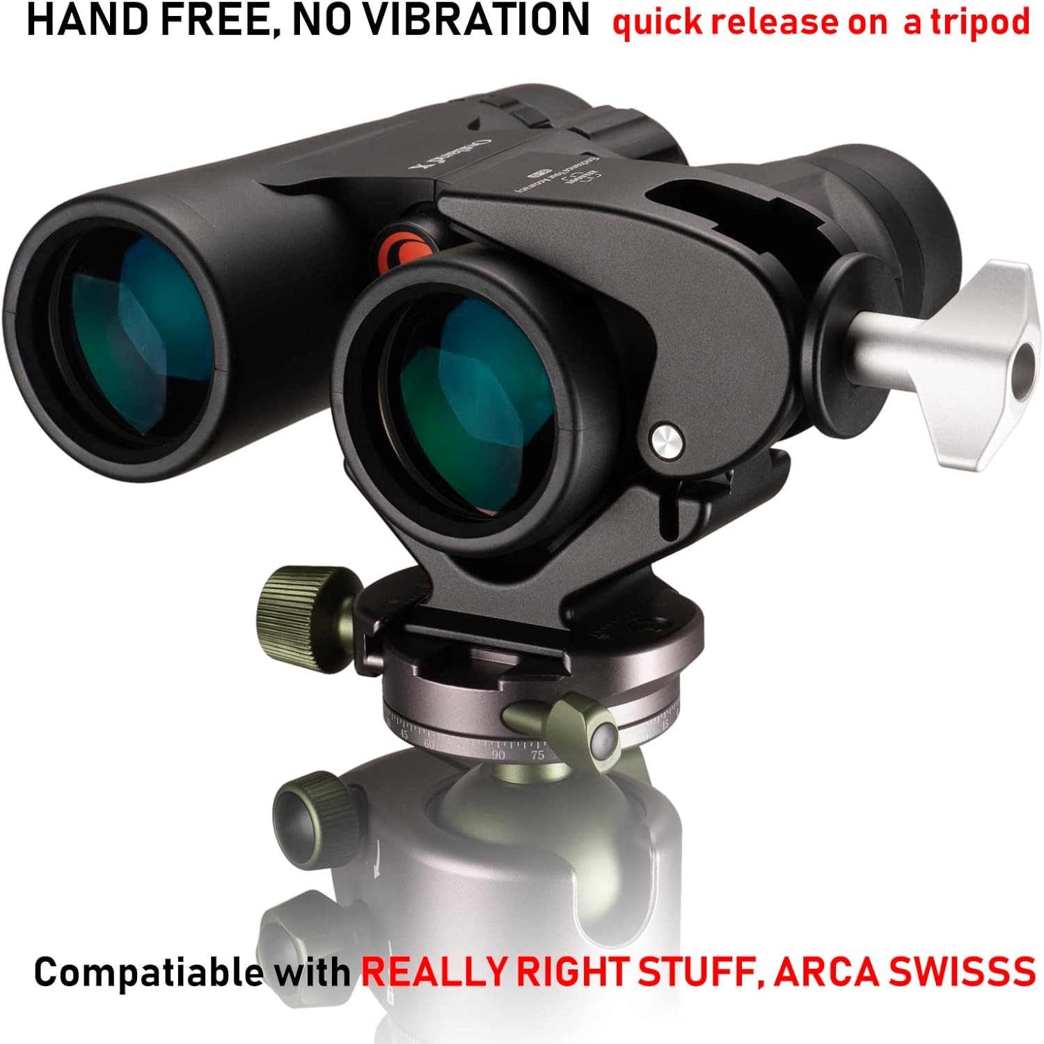 Quick-Release Binocular Tripod Clamp for Optimal Viewing